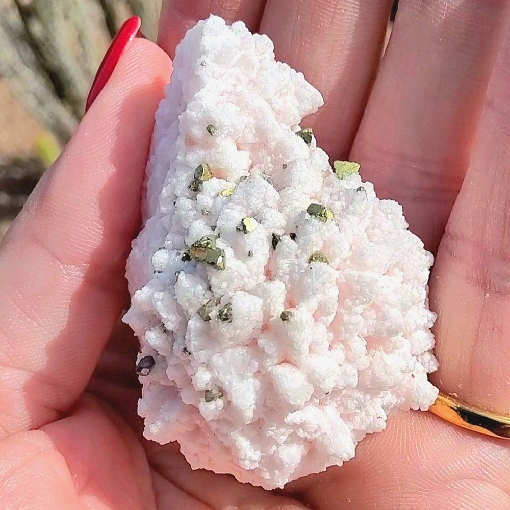 Rare, High Grade Rhodocrosite w/ Glimmering Golden Pyrite Inclusions on Galena